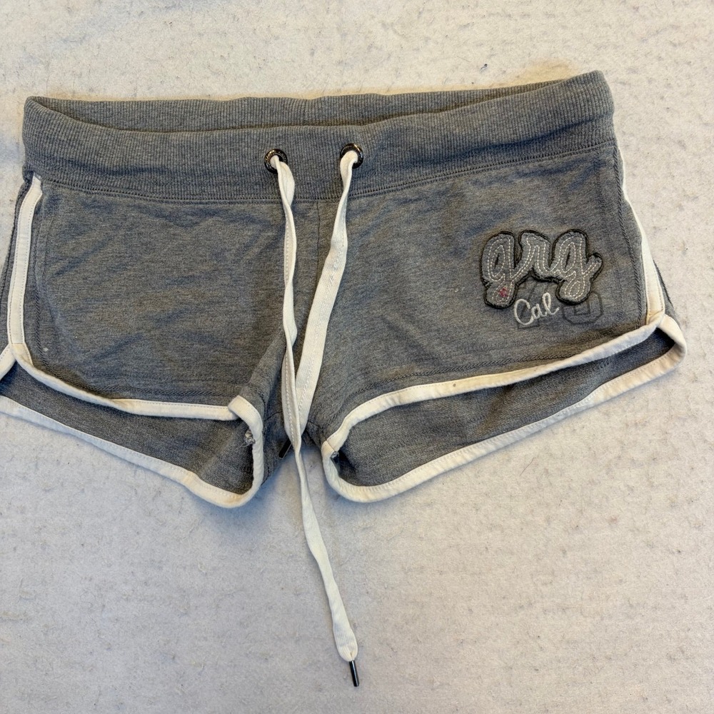 Garage Dolphin Shorts Womens Small Gray Athletic Loungewear